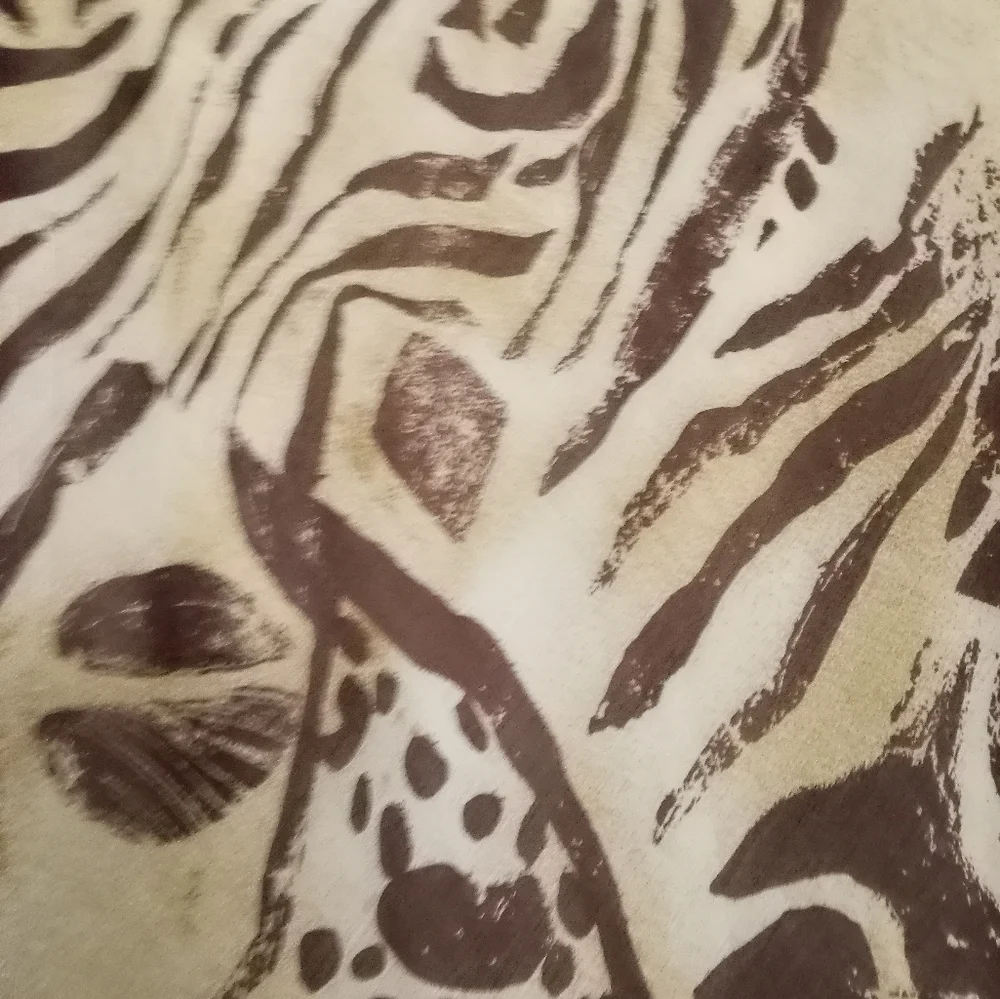 Ashley Stewart brown animal print skirt size 14w